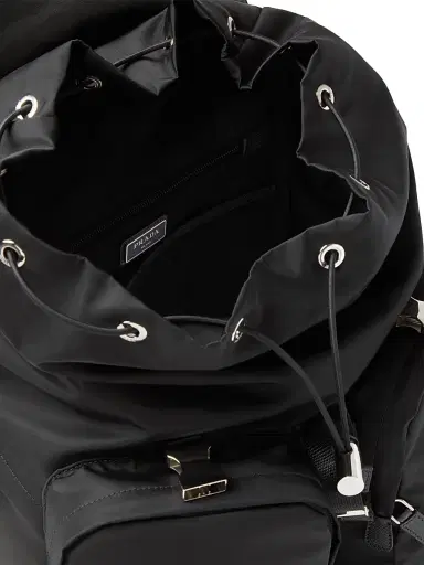 Prada Men's Re-nylon And Saffiano Leather Backpack - Black - Size 0 | Thumbnail 4 Prada Men's Re-nylon And Saffiano Leather Backpack - Black - Size 0 | Thumbnail 4