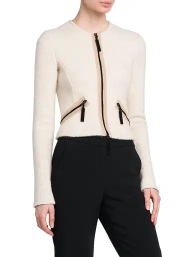 Giorgio Armani Women's Cashmere-Silk Blend Jacket | Thumbnail 4 Giorgio Armani Women's Cashmere-Silk Blend Jacket | Thumbnail 4