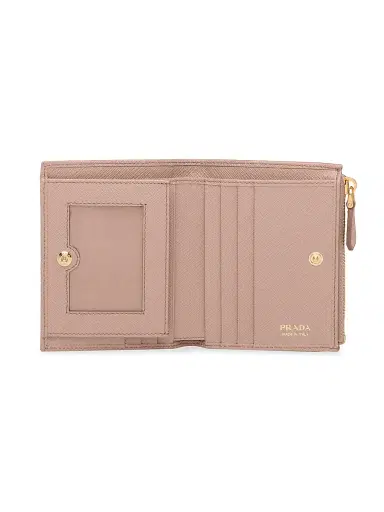 Prada Women's Saffiano Leather Wallet - Pink | Thumbnail 4 Prada Women's Saffiano Leather Wallet - Pink | Thumbnail 4