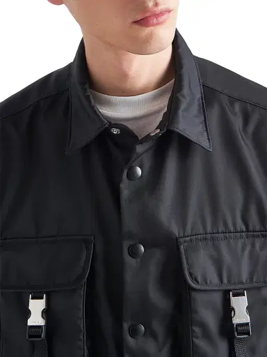 Prada Men's Re-Nylon Shirt - Black | Thumbnail 3