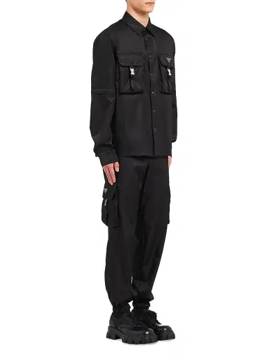 Prada Men's Re-Nylon Shirt - Black | Thumbnail 6