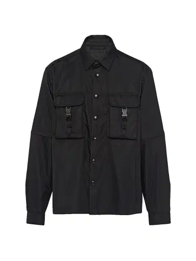 Prada Men's Re-Nylon Shirt - Black | Thumbnail 1