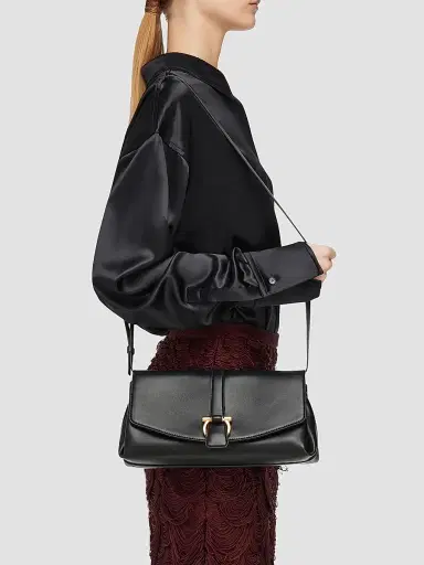Ferragamo Women's Medium New Line Leather Shoulder Bag - Nero | Thumbnail 2