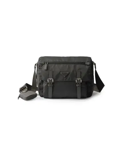 Prada Women's Re-Nylon Shoulder Bag - Dark Grey | Thumbnail 1 Prada Women's Re-Nylon Shoulder Bag - Dark Grey | Thumbnail 1