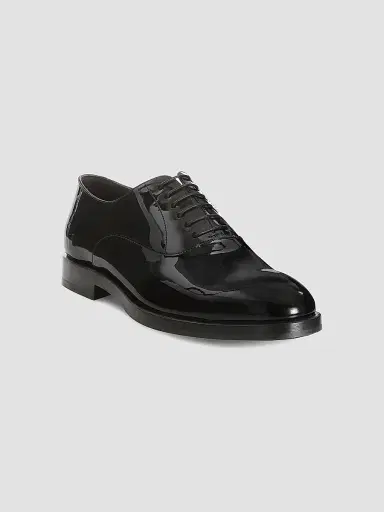 Brunello Cucinelli Men's Patent Leather Tuxedo Shoes | Thumbnail 2 Brunello Cucinelli Men's Patent Leather Tuxedo Shoes | Thumbnail 2