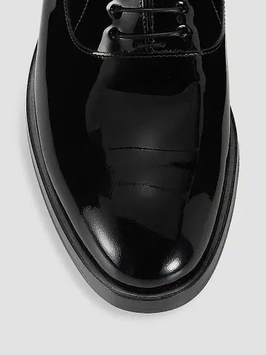 Brunello Cucinelli Men's Patent Leather Tuxedo Shoes | Thumbnail 4 Brunello Cucinelli Men's Patent Leather Tuxedo Shoes | Thumbnail 4