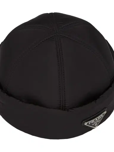 Prada Men's Re-Nylon Beanie - Black - Size Large | Thumbnail 4