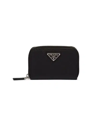 Prada Men's Saffiano Coin Purse - Black - Size 0 | Thumbnail 1 Prada Men's Saffiano Coin Purse - Black - Size 0 | Thumbnail 1