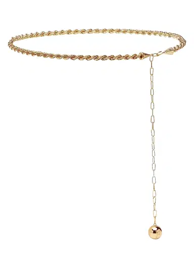 FERRAGAMO Women's Donna Goldtone Chain Belt - Gold | Thumbnail 2