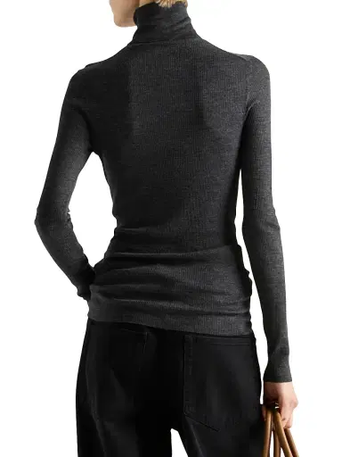 Prada Women's Superfine Wool Turtleneck Sweater | Thumbnail 3 Prada Women's Superfine Wool Turtleneck Sweater | Thumbnail 3