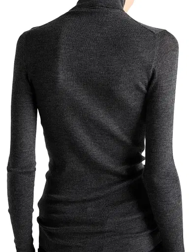 Prada Women's Superfine Wool Turtleneck Sweater | Thumbnail 4 Prada Women's Superfine Wool Turtleneck Sweater | Thumbnail 4