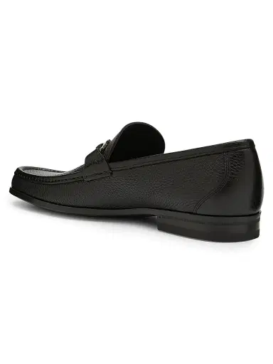Ferragamo Men's Grandioso Gancini Bit Leather Loafers - Nero - Size 11.5 | Thumbnail 3