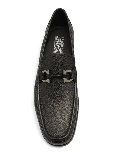 Ferragamo Men's Grandioso Gancini Bit Leather Loafers - Nero - Size 11.5 | Thumbnail 4