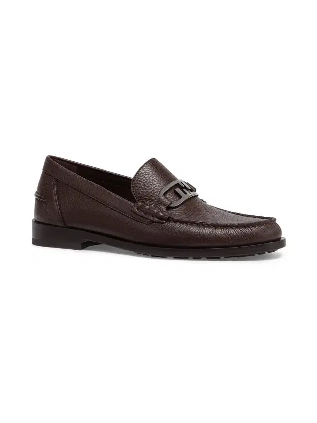 Men's O'Lock Leather Loafers - Dark Brown