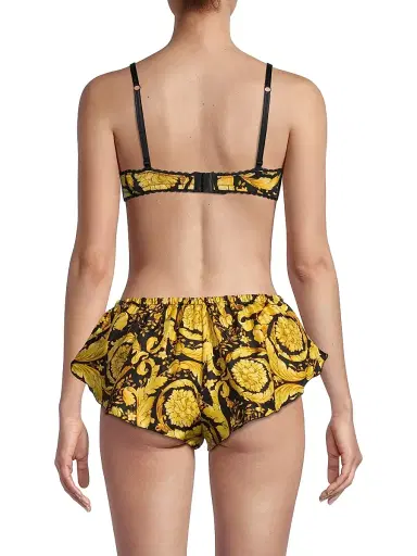 Versace Women's Stretch Organic Jersey Bra - Black Gold - Size Small | Thumbnail 4 Versace Women's Stretch Organic Jersey Bra - Black Gold - Size Small | Thumbnail 4