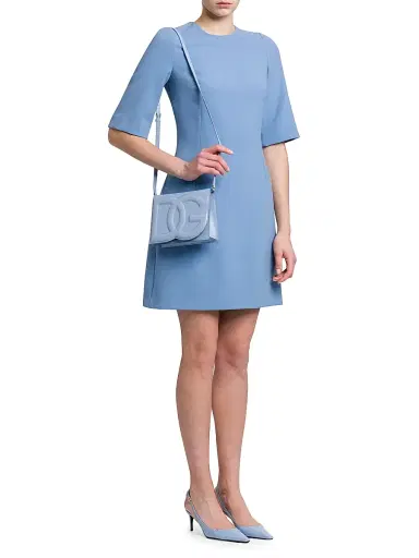 Dolce & Gabbana Women's Wool Tailored Minidress - Glicine Viola Chiari - Size 10 | Thumbnail 2 Dolce & Gabbana Women's Wool Tailored Minidress - Glicine Viola Chiari - Size 10 | Thumbnail 2