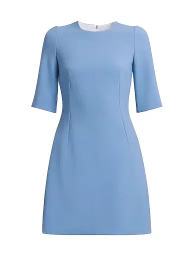 Dolce & Gabbana Women's Wool Tailored Minidress - Glicine Viola Chiari - Size 10 | Thumbnail 1 Dolce & Gabbana Women's Wool Tailored Minidress - Glicine Viola Chiari - Size 10 | Thumbnail 1