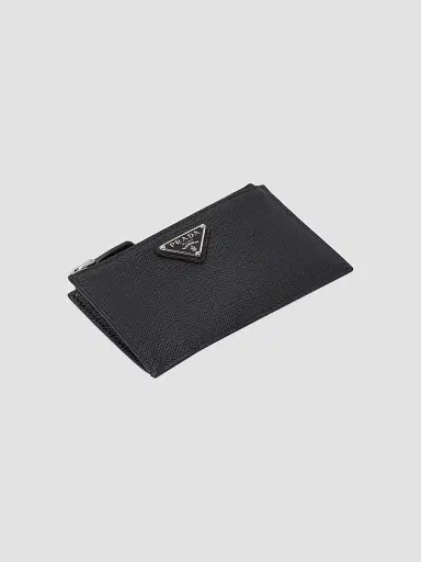 Prada Women's Saffiano Leather Card Holder | Thumbnail 2 Prada Women's Saffiano Leather Card Holder | Thumbnail 2