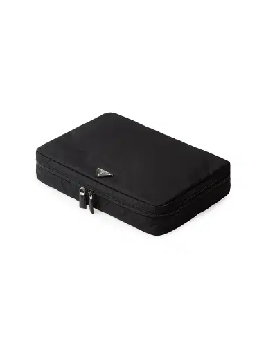 Prada Women's Re-Nylon Zipper Pouch - Black | Thumbnail 2