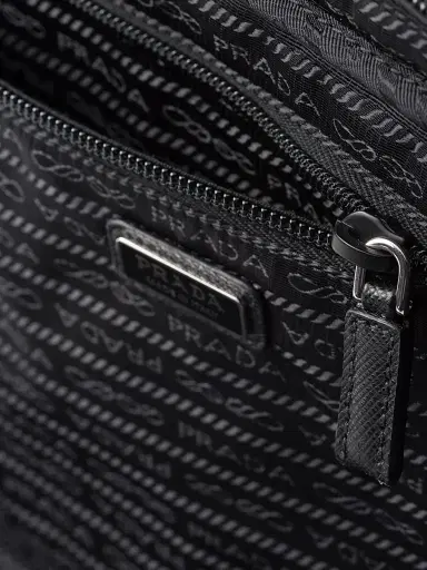 Prada Women's Re-Nylon Zipper Pouch - Black | Thumbnail 4