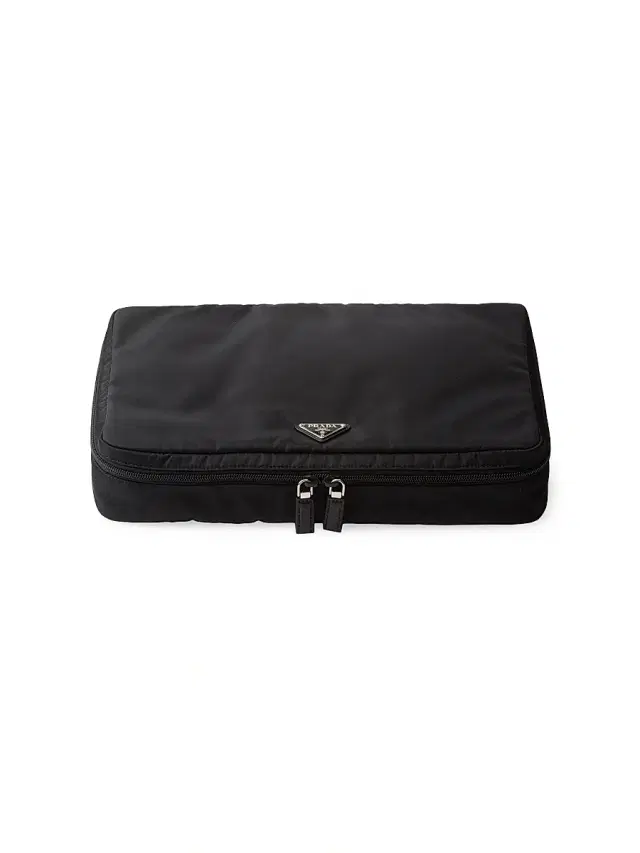 Prada Women's  Re-Nylon Zipper Pouch - Black