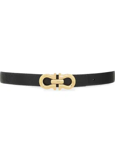 Ferragamo Women's Gancio Contour Reversible & Adjustable Cut-to-Size Leather Belt - Nero | Thumbnail 3 Ferragamo Women's Gancio Contour Reversible & Adjustable Cut-to-Size Leather Belt - Nero | Thumbnail 3
