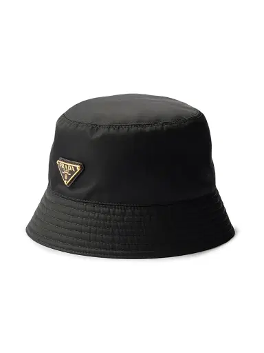 Prada Women's Re-Nylon Bucket Hat - Black Gold - Size Large | Thumbnail 1