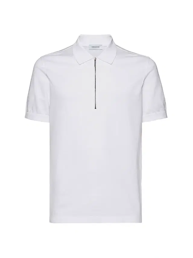 Men's Cotton Polo Shirt - Optic White