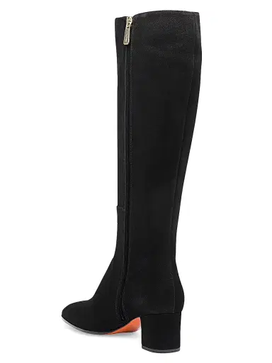 Santoni Women's 50MM Suede Boots - Black - Size 11.5 | Thumbnail 3 Santoni Women's 50MM Suede Boots - Black - Size 11.5 | Thumbnail 3