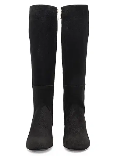 Santoni Women's 50MM Suede Boots - Black - Size 11.5 | Thumbnail 5 Santoni Women's 50MM Suede Boots - Black - Size 11.5 | Thumbnail 5
