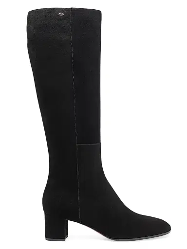 Santoni Women's 50MM Suede Boots - Black - Size 11.5 | Thumbnail 1 Santoni Women's 50MM Suede Boots - Black - Size 11.5 | Thumbnail 1