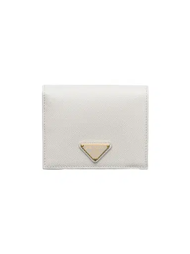 Prada Women's Saffiano Leather Wallet - White | Thumbnail 1 Prada Women's Saffiano Leather Wallet - White | Thumbnail 1