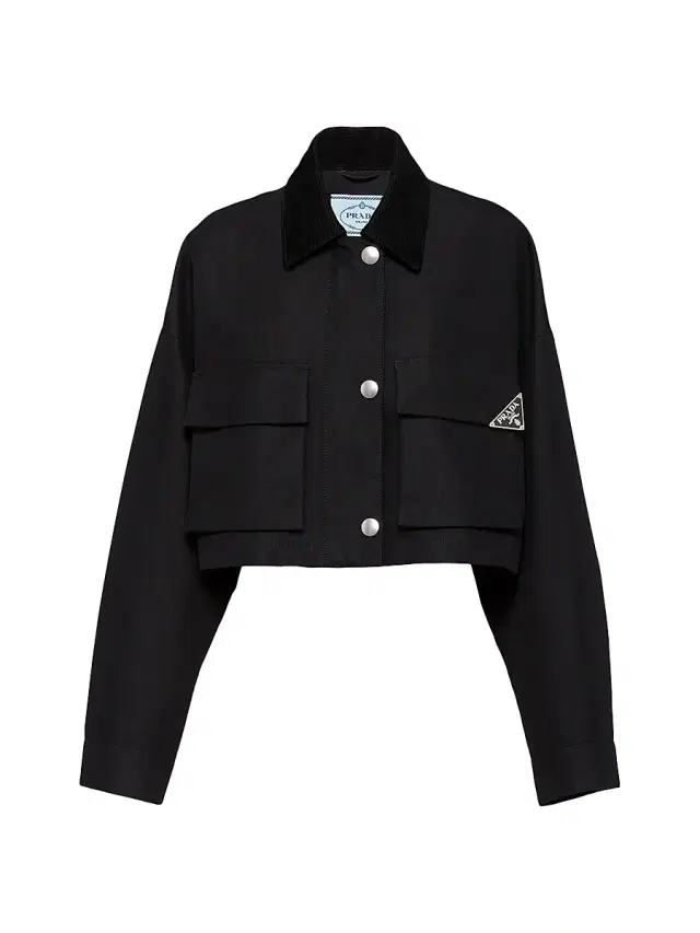Women's Technical Canvas Blouson Jacket - Black