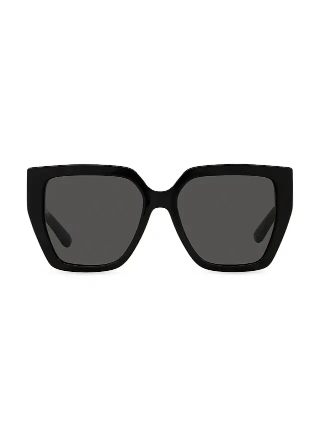 Women's 55MM Oversized Square Sunglasses - Black
