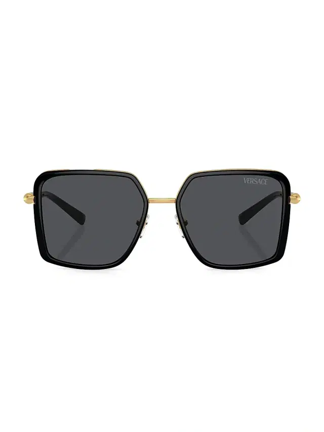 Versace Women's 56MM Square Sunglasses - Black