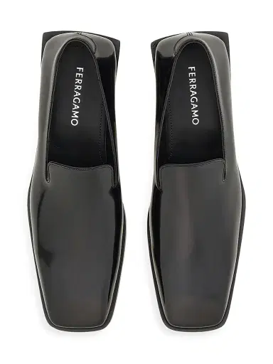 FERRAGAMO Men's Chagall Leather Loafers - Nero | Thumbnail 3 FERRAGAMO Men's Chagall Leather Loafers - Nero | Thumbnail 3