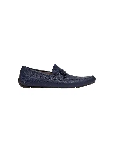 FERRAGAMO Men's Front Four Driver Loafers - Blue Marine | Thumbnail 1