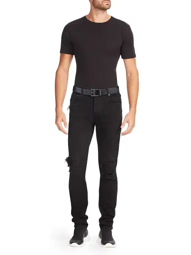 Ferragamo Men's Classic Leather Buckle Belt - Nero Midnight - Size 46 | Thumbnail 2