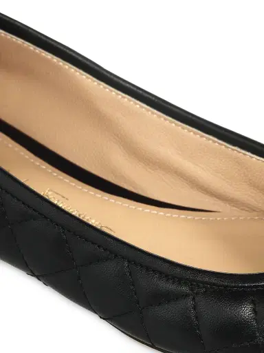 Ferragamo Women's Varina Quilted Leather Ballet Flats - Nero - Size 8 | Thumbnail 6 Ferragamo Women's Varina Quilted Leather Ballet Flats - Nero - Size 8 | Thumbnail 6