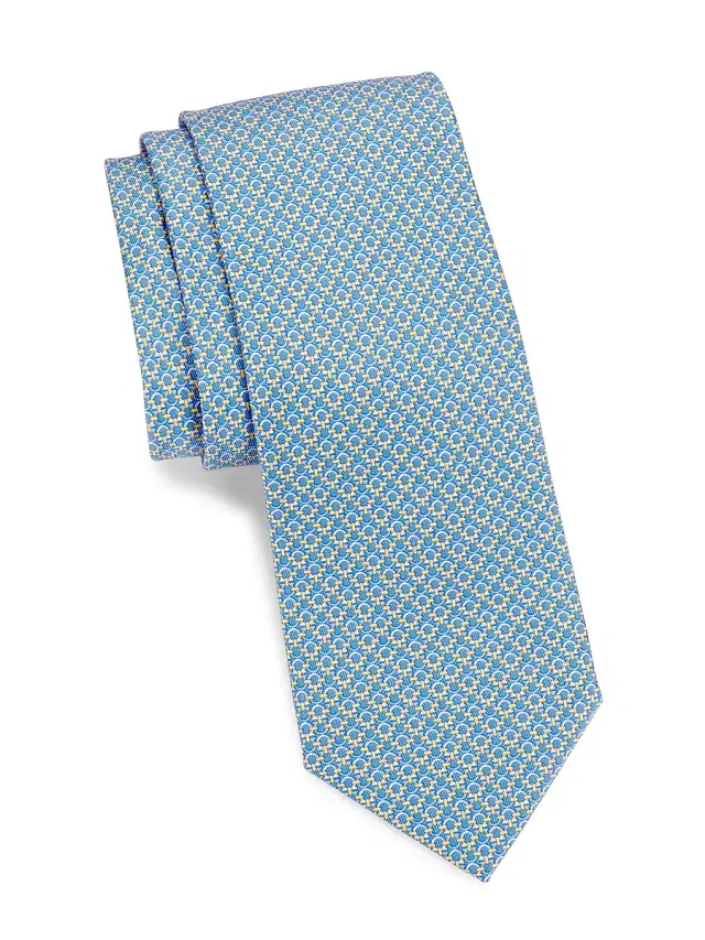 Ferragamo Men's Gancini Silk Tie