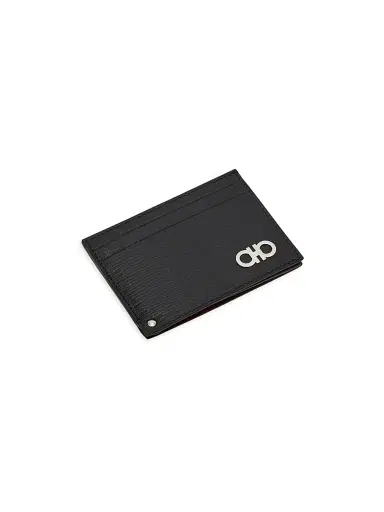 Ferragamo Men's Textured Leather Card Case | Thumbnail 2