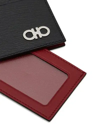 Ferragamo Men's Textured Leather Card Case | Thumbnail 4