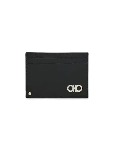 Ferragamo Men's Textured Leather Card Case | Thumbnail 1