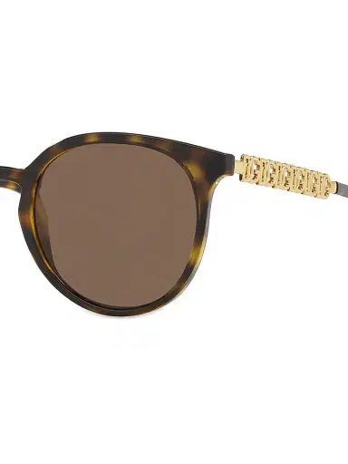 Dolce & Gabbana Women's 52MM Round Sunglasses - Havana | Thumbnail 3