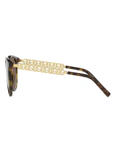 Dolce & Gabbana Women's 52MM Round Sunglasses - Havana | Thumbnail 4