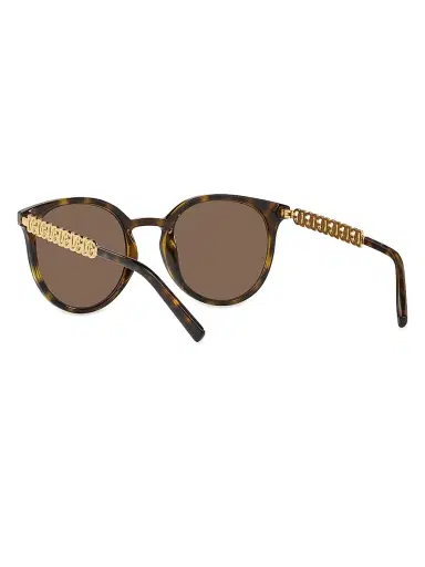 Dolce & Gabbana Women's 52MM Round Sunglasses - Havana | Thumbnail 6
