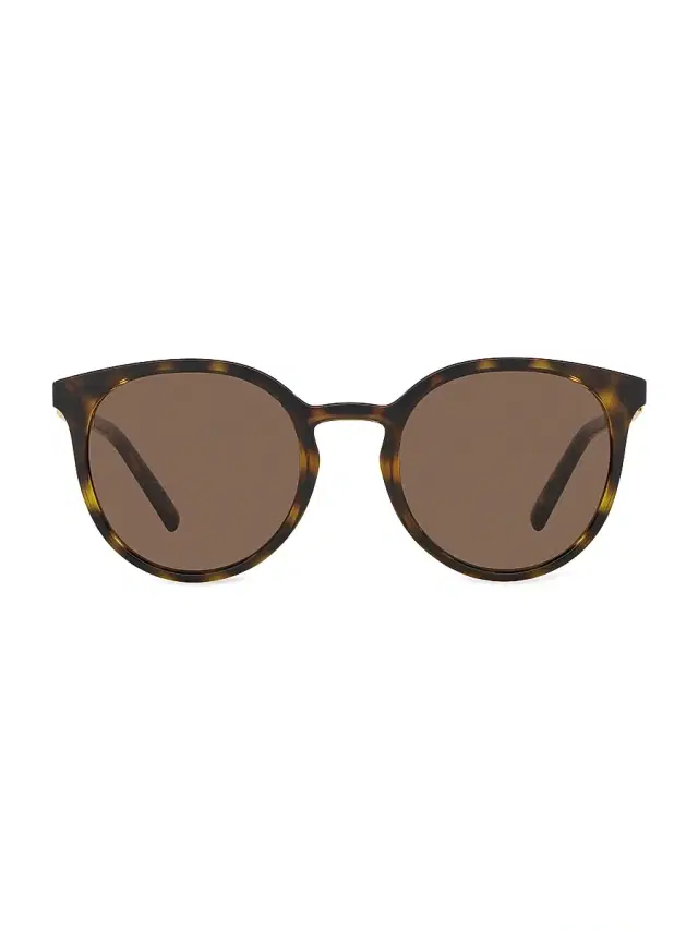 Women's 52MM Round Sunglasses - Havana