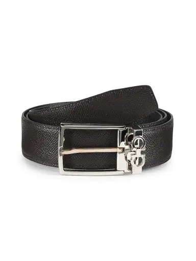 Ferragamo Men's Core Adjustable Cut-to-Size Leather Belt - Nero - Size 46 | Thumbnail 3 Ferragamo Men's Core Adjustable Cut-to-Size Leather Belt - Nero - Size 46 | Thumbnail 3