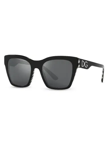 Dolce & Gabbana Women's 53MM Square Sunglasses - Grey Mirror | Thumbnail 2