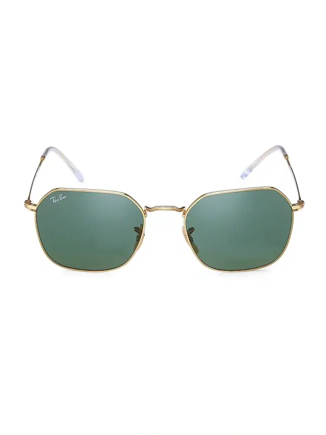 Women's RB3694 55MM Geometric Sunglasses - Gold Flash